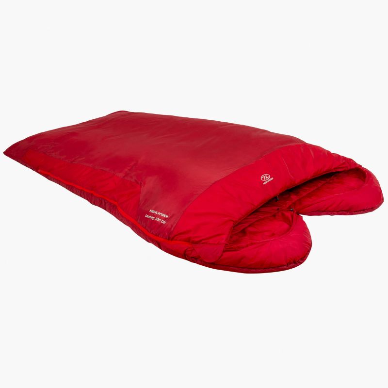 Highlander Sleephuggersz 2 Season XL Sleeping Bag with Arm Holes 250 Red/Grey 