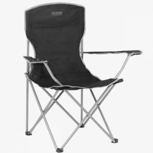 Highlander Outdoor Edinburgh Camp Chair, Black FUR002-BK