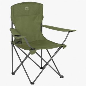 Highlander Outdoor Edinburgh Camp Chair, Olive FUR002-OG-2