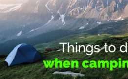 Things to do when camping