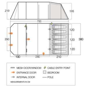 Vango Stargrove II 600XL footprint