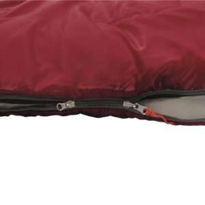 Easy Camp Cosmos Junior Sleeping Bag red zips