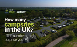 How many campsites are in the UK?