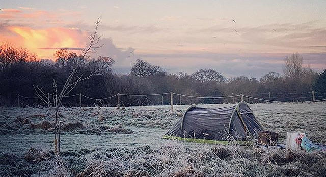 Wardley Hill Campsite, Norfolk​ winter