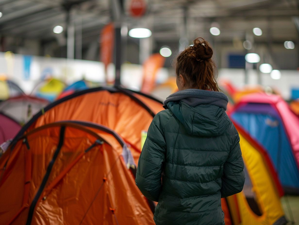 What types of tents are available for purchase in Motherwell, UK? 