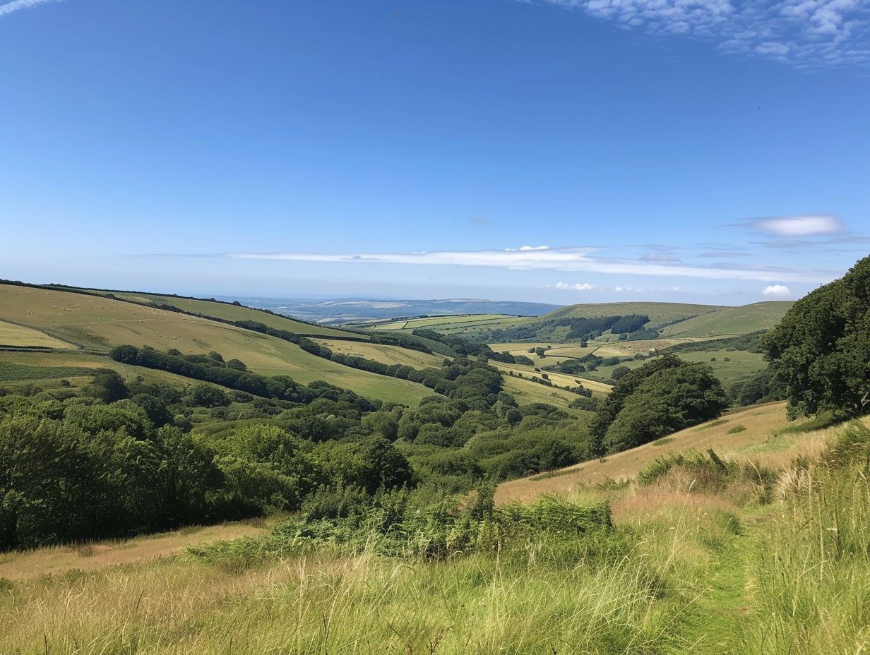  Yes, there are several designated hiking trails in the Quantock Hills, including the Coleridge Way, the Quantock Greenway, and the West Somerset Coast Path. These trails are well-marked and offer a variety of distances and difficulties for hikers. Is it necessary to have hiking experience to hike in the Quantock Hills? No, there are hiking trails of varying difficulty levels in the Quantock Hills, so even beginners can find a trail that suits their abilities. However, it is always important to be prepared and follow safety guidelines when hiking in any location. Can I bring my dog on a hike in the Quantock Hills? Yes, dogs are allowed on most of the hiking trails in the Quantock Hills, but it is important to keep them on a leash and clean up after them. Some areas may have specific restrictions, so it is best to check before bringing your dog along. Are there any places to stay near the Quantock Hills? Yes, there are plenty of accommodation options near the Quantock Hills, including campsites, B&Bs, and hotels. Some trails even offer hiker's huts for overnight stays. It is recommended to book in advance, especially during peak hiking season. What should I bring on a hike in the Quantock Hills? It is important to be prepared when hiking in the Quantock Hills. Some essential items to bring include sturdy hiking shoes, a map, plenty of water, snacks, and a first aid kit. It is also recommended to dress in layers and check the weather forecast beforehand.