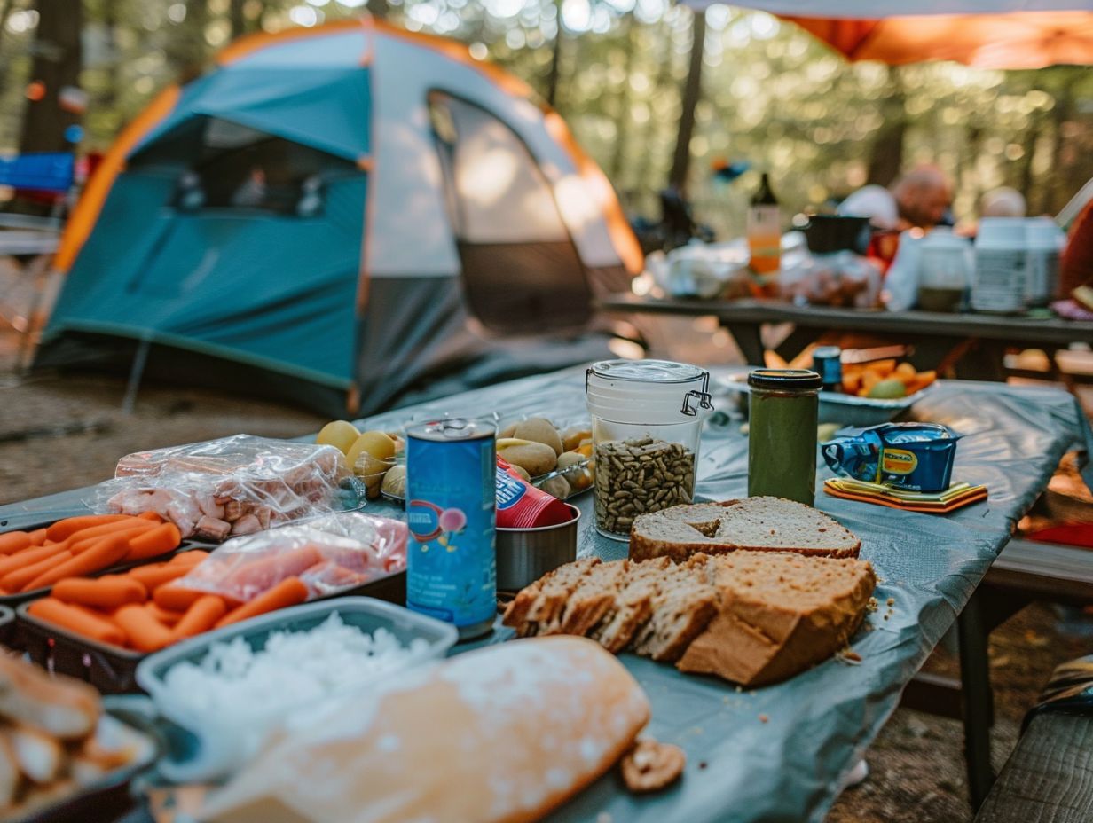 What Are the Risks of Improper Food Storage at a Campsite?